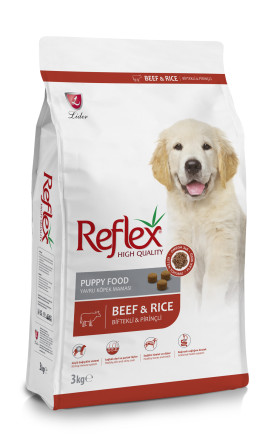 Reflex Puppy Food Beef and Rice сухой корм для щенков, с говядиной и рисом - 3 кг