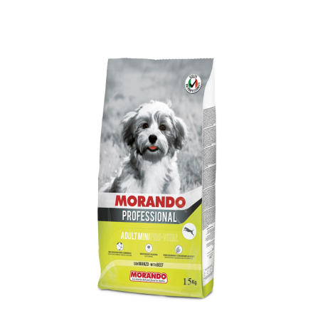 Morando Professional Cane PRO VITAL сухой корм для взрослых собак мелких пород с говядиной - 15 кг