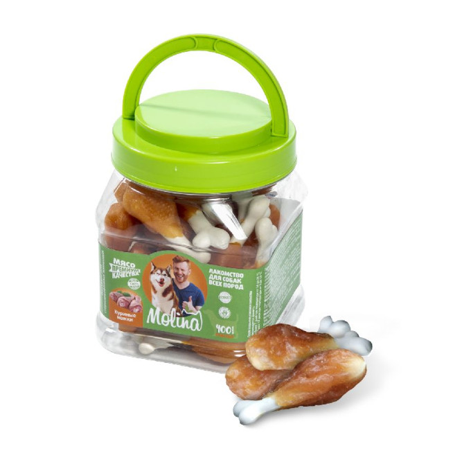 Molina лакомство для собак Куриные ножки - 400 г