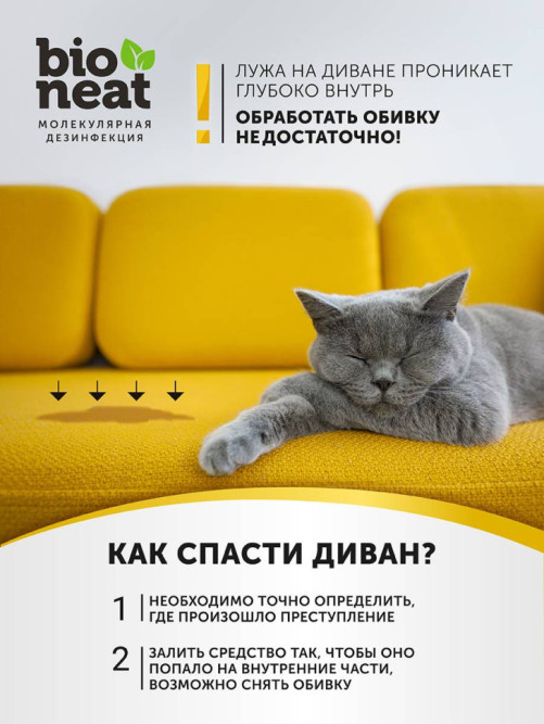 Bioneat Забота и Уход средство для дезинфекции и устранения запахов - 5 л
