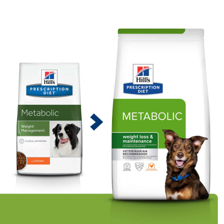 Hills Prescription Diet Metabolic Weight Management сухой диетический корм для собак для достижения и поддержания оптимального веса с курицей - 1,5 кг