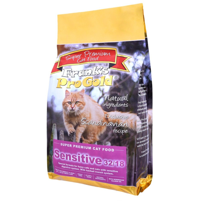 Frank's ProGold Cat Sensitive 32/18 "Ягненок по-голландски" сухой корм для взрослых кошек с чувствительным пищеварением, с ягненком - 3 кг