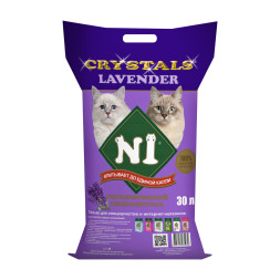 N1 Crystals Lavender наполнитель силикагелевый Лаванда - 30 л