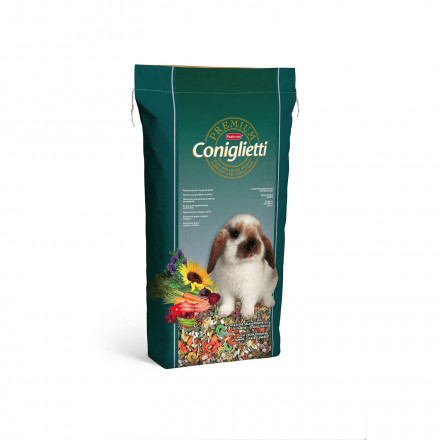 Padovan Premium coniglietti корм для кроликов и молодняка комплексный основной - 18 кг