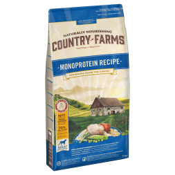 Country Farms сухой монопротеиновый корм для взрослых собак с курицей - 11 кг
