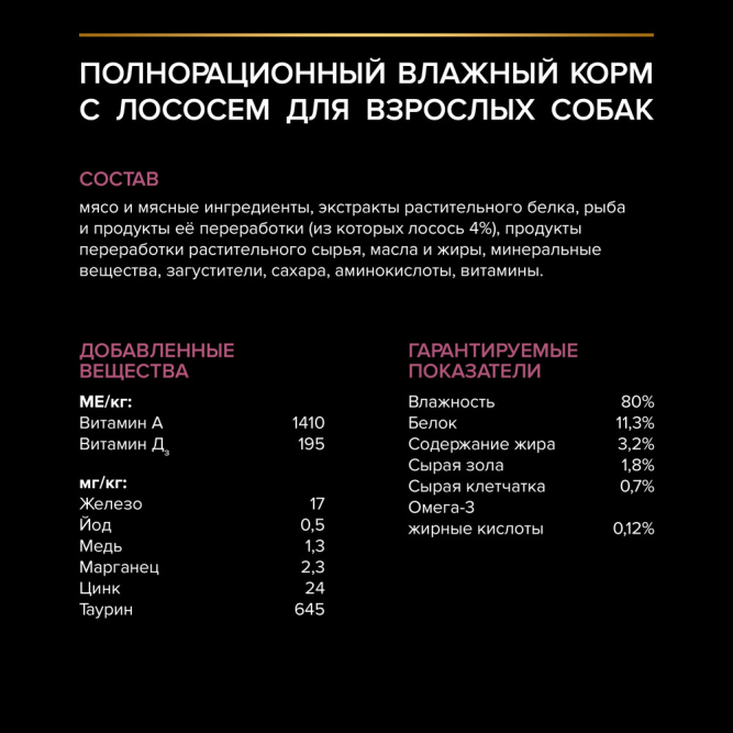 Pro Plan Adult Sensitive Skin влажный корм для взрослых собак мелких и карликовых пород с чувствительной кожей, с лососем в соусе - 85 г x 26 шт