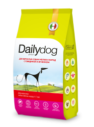 Dailydog сухой корм для взрослых собак мелких пород с говядиной и ягненком - 1,5 кг