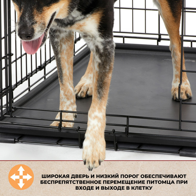 MidWest клетка Life Stages 76х53х61h см 2 двери черная