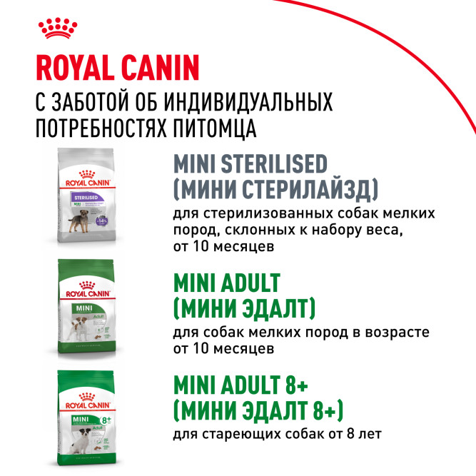 Royal Canin Mini Junior сухой корм для щенков мелких пород -4 кг
