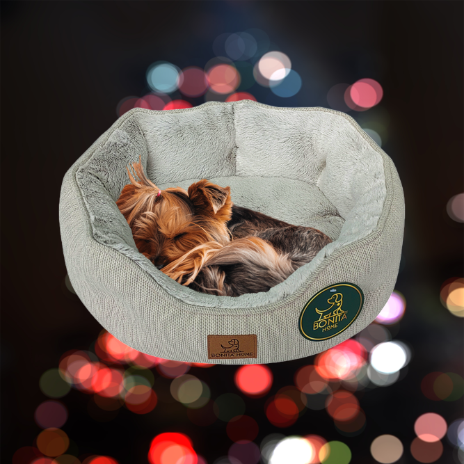 BONITAPET лежанка Тори для животных, бежевая, 48х42х16 см