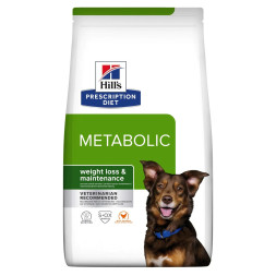 Hills Prescription Diet Metabolic Weight Management сухой диетический корм для собак для достижения и поддержания оптимального веса с курицей - 4 кг