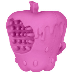 Mr.Kranch игрушка для собак Яблоко с пищалкой и ароматом бекона, розовое, 10 см