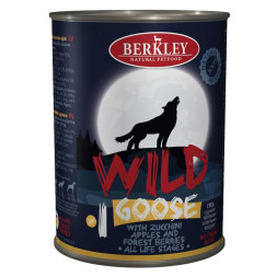 Berkley Adult Dog Wild №1 влажный корм для взрослых собак с гусем, цукини, яблоками и лесными ягодами - 400 г