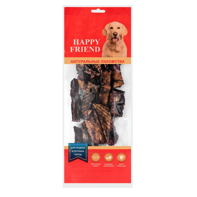 Happy Friend лакомство для собак средних и крупных пород легкое баранье - 100 г