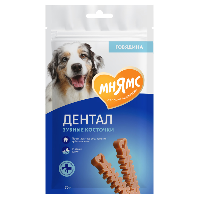 Мнямс Dental лакомство для собак "Зубные косточки" - 70 г