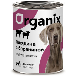 Organix консервы для собак с говядиной и бараниной - 410 г х 15 шт