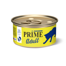 PRIME консервы для взрослых кошек с тунцом и папайей, в собственном соку - 85 г х 12 шт