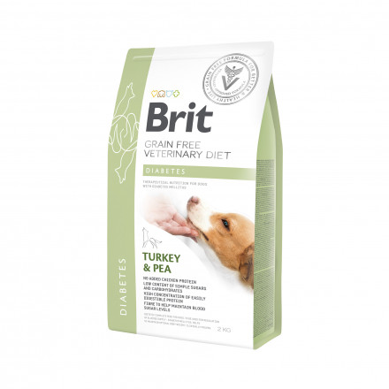 Brit VDD Diabetes сухой беззерновой корм для собак при диабете с индейкой - 2 кг
