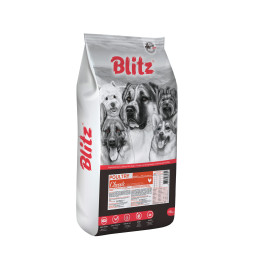 Blitz Classic Adult сухой корм для взрослых собак всех пород с домашней птицей - 15 кг