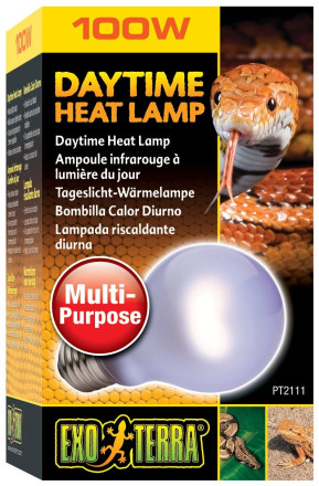 Exo Terra Daytime Heat Lamp неодимовая лампа дневного света, 100 Вт, H=10,5 см, PT2111