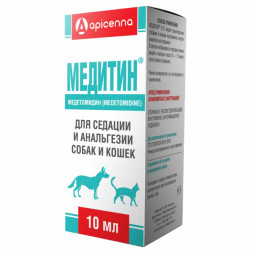 Apicenna Медитин 0,1% препарат для седации и анальгезии собак и кошек, раствор для инъекций - 10 мл