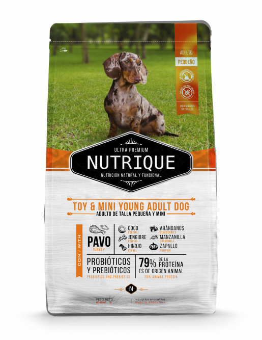 Vitalcan Nutrique Dog Adult сухой корм для взрослых собак мелких пород с индейкой - 350 г