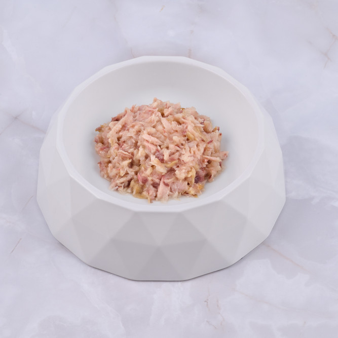 Monge Jelly Adult Cat влажный корм для взрослых кошек с желтоперым тунцом и белой рыбой, в консервах - 80 г х 24 шт