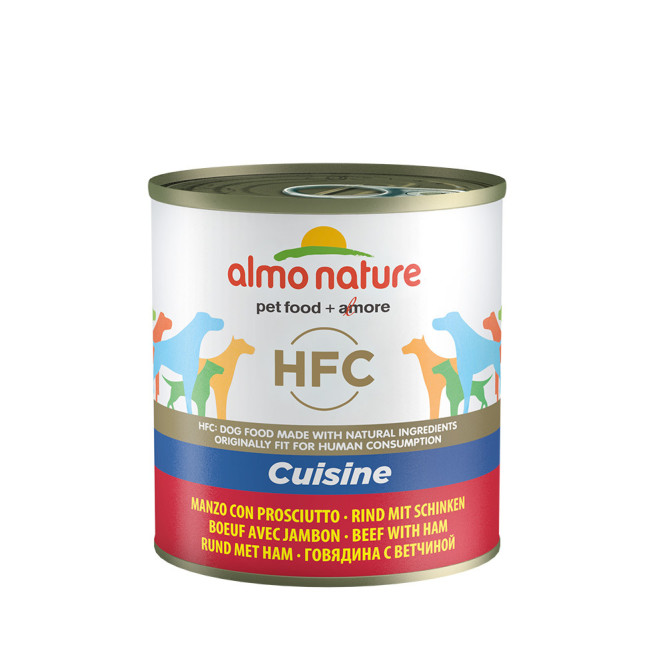 Almo Nature HFC Natural Beef with Ham консервы для собак с говядиной и ветчиной в собственном бульоне - 290 г х 12 шт