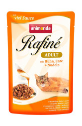 Animonda Rafine Soupe Adult влажный корм для взрослых кошек с курицей, уткой и пастой - 100 г (24 шт в уп)