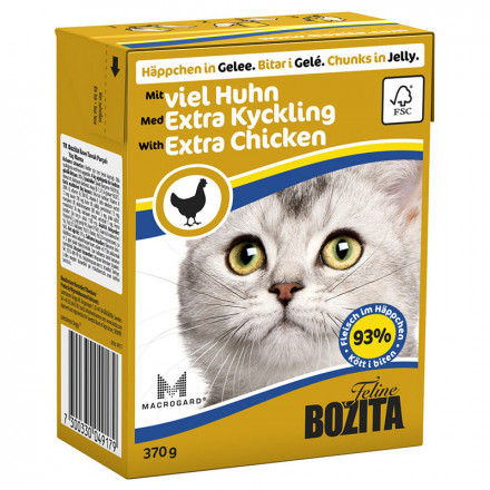 Bozita кусочки в желе с рубленой курицей для кошек - 370 г