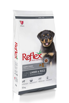 Reflex Puppy Food Lamb &amp; Rice сухой корм для щенков, с ягненком и рисом - 15 кг