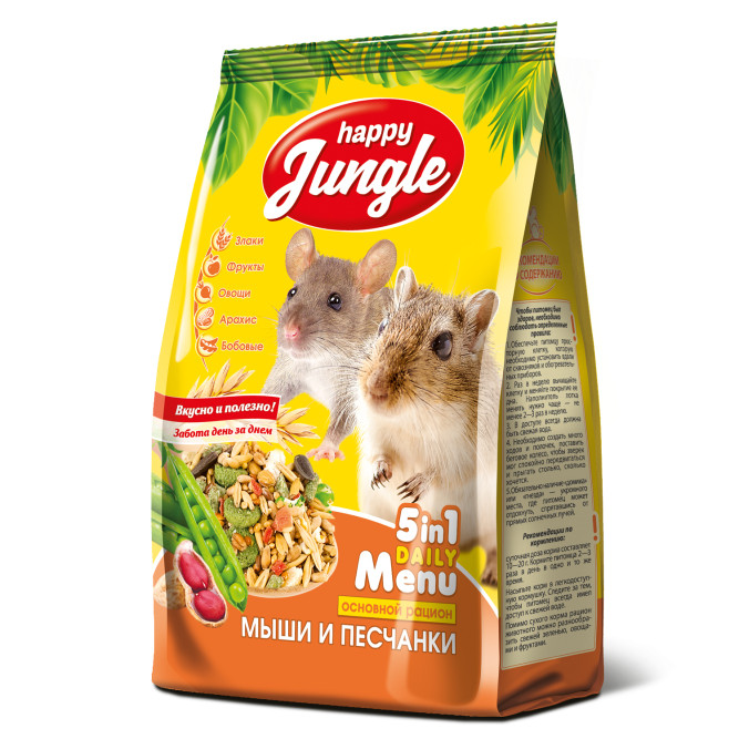 Happy Jungle сухой корм для мышей и песчанок - 400 г