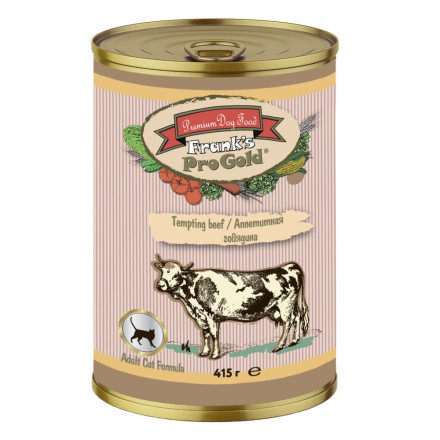 Frank&#039;s ProGold &quot;Аппетитная говядина&quot; консервы для взрослых кошек, с говядиной - 415 г x 12 шт