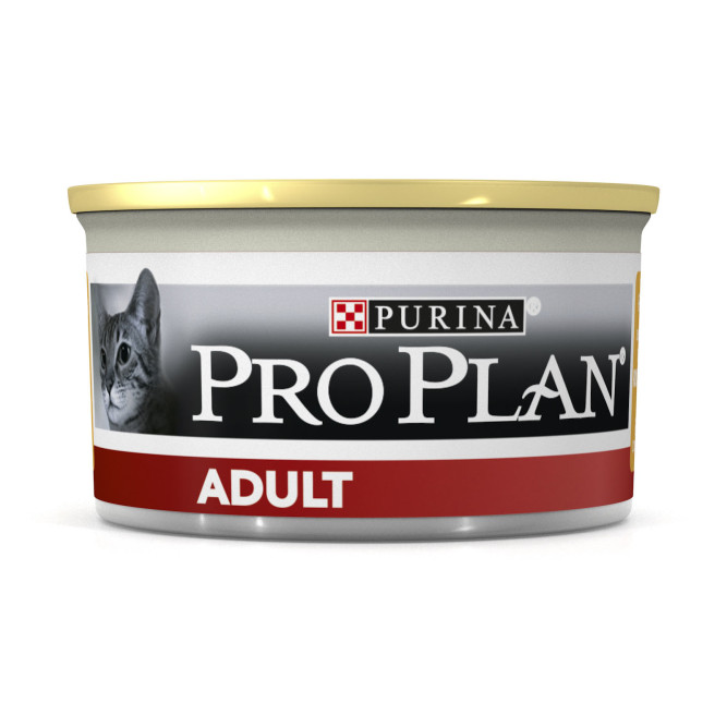 Purina Pro Plan Cat Adult консервы для взрослых кошек с курицей - 85 г х 24 шт