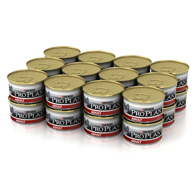 Purina Pro Plan Cat Adult консервы для взрослых кошек с курицей - 85 г х 24 шт