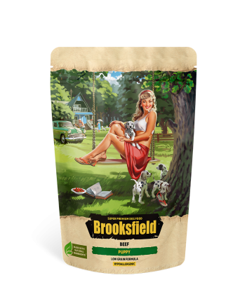 Brooksfield Low Grain Puppy сухой корм для щенков с говядиной и рисом - 800 г