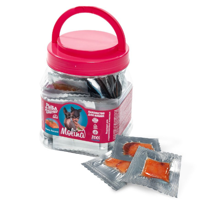 Molina лакомство для кошек Филе лосося - 200 г