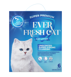 Ever Fresh Cat комкующийся наполнитель UNSCENTED SUPER STRONG CLUMPING - 6 л