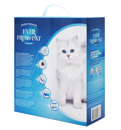 Ever Fresh Cat комкующийся наполнитель UNSCENTED SUPER STRONG CLUMPING - 6 л