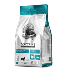 Doctrine сухой беззерновой корм для стерилизованных кошек и кастрированных котов с индейкой и лососем - 3 кг