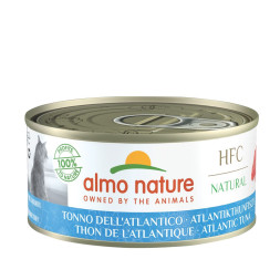 Almo Nature HFC Natural Atlantic Tuna консервы для взрослых кошек с атлантическим тунцом - 150 г x 24 шт