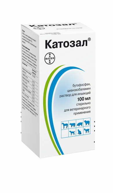 Катозал 10% тонизирующее средство для животных, раствор для инъекций - 100 мл