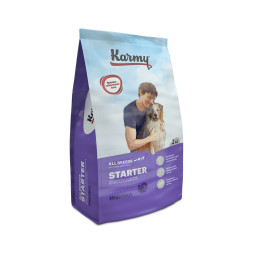 Karmy Starter сухой корм для щенков, беременных и кормящих собак, с индейкой и курицей - 2 кг