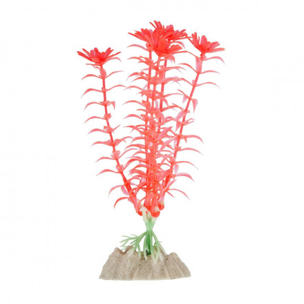 Glofish растение для аквариума пластиковое флуоресцентное оранжевое 15-24 см
