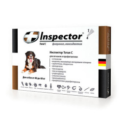 Inspector капли для собак весом 40-60 кг от наружных и внутренних паразитов 6 мл