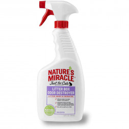Спрей Nature`s Miracle NM Litter Box Odor Destroyer для удаления неприятного запаха из кошачьего туалета - 710 мл