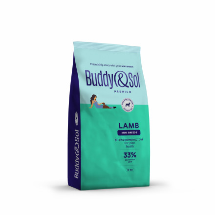 Buddy&amp;Sol Premium Adult Mini сухой корм для взрослых собак мелких пород с ягненком - 10 кг