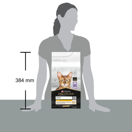 Pro Plan Cat Adult Light сухой низкокалорийный корм для взрослых кошек с избыточным весом и склонностью к полноте с индейкой - 1,5 кг