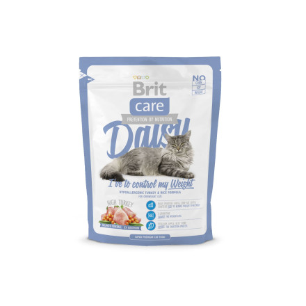 Brit Care Daisy сухой корм для взрослых кошек с избыточным весом с индейкой и рисом - 400 г