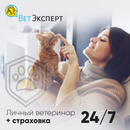 Личный онлайн ветеринар и возмещение расходов на лечение в любой вет клинике на 50 000 руб. (1 год)